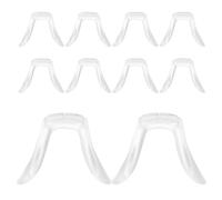 GRADENEVE Silicone Eyeglass Nose Pads 10pcs with Ergonomic Fit and Non-slip Cushion U Shaped Replacement Parts for Sunglasses and Eyeglasses for Eyeglass Repair