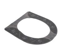 GRADENEVE Silicone Toilet Seat Cushion Pad Anti-Skid Ergonomic Raised Bathroom Mat for All Seasons Reusable Washable Soft Toilet Seat Cover in Gray