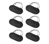 GRADENEVE Sleep Eye Set Comfortable Blinder Cover 6pcs with Stretchy Exterior and Polyester Cloth Material, Portable Eye Shades Fits Almost Every Size for Home and Hotel Use