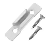 GRADENEVE Sliding Window Sash Lock Accessory in White Zinc Alloy with Enhanced Security and Easy Replacement, Suitable for Sliding Window Lock Strike Keeper and Sash Part