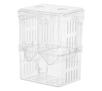 GRADENEVE Small Aquarium Breeder Box and Effective Separation with Observation Window with Suction Cups for Fish Fry Hatching and Betta Separation Plastic Fish Isolation Box
