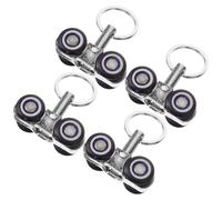 GRADENEVE Small Pulley 4pcs Metal Slide Rollers Precision Engineering Accessories for Healthcare Setting Infusion Track