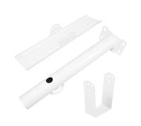 GRADENEVE Solar Light Pole Mounting Bracket Extension Arm for Outdoor Street Lights Photovoltaic Split Lamp Installation Kit Without Screws Compatible with Barn Lamps Fence Trees