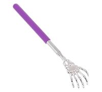 GRADENEVE Stainless Steel Back Scratcher with Extendable Telescopic Handle Portable Skeleton Hand Shape Back Scraping Tool for Itch Relief Assorted Random Color