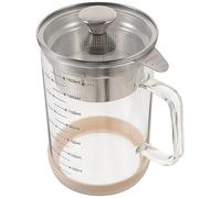 GRADENEVE Stainless Steel Filter Tea Pot Glass Vietnamese Drip Filter Cold Brew Jug Soybean Milk Container Strainer Sieve Funnel