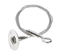 GRADENEVE Stainless Steel Lamp Hanging Hooks with Wear Resistance and Easy Installation, Silver Wire Rope Hangers for Art Exhibition and Art Galleries, Sturdy Carbon Steel Picture Hanging