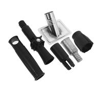 GRADENEVE Telescopic Pole Adapter Threaded End Replacement Kit 5pcs Made of Stainless Steel Compatible with Mop and Brush Handles for Homes and Offices