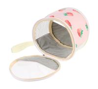 GRADENEVE Transparent Small Pet Carrier Bag with Hand Strap for Hamster Guinea Pig Hedgehog Squirrel Chinchilla Breathable Outdoor Travel Handbag for Mice Portable and Comfortable