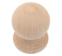 GRADENEVE Unfinished Wood Ball Finial Rustic Vintage Wooden Decoration for Staircase Bedpost Fence Post Caps DIY Craft Baluster Tips Natural Wood Railings Topper