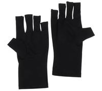 GRADENEVE UV Protective Gloves for Gel Nails 1 Pair Breathable Lightweight Polyester Manicure Gloves for Nail Technicians and DIY Beauty Enthusiasts at Home Or Salon