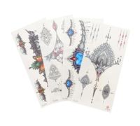 GRADENEVE Vivid Temporary 4pcs Dark Mark Stickers for Women Fashionable Body Tattoo Stickers Quick Paste Clean