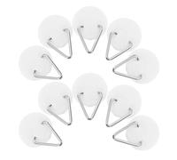 GRADENEVE Wall Hooks Easy to Use for 50pcs Self-Adhesive Decorative PP and, Sturdy Iron Material Plate Hangers Wall Hanging Hooks Photo Frames Paintings for Home Display