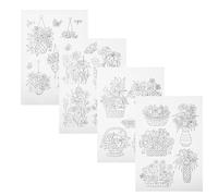 GRADENEVE Water Soluble Embroidery Paper Providing Stable Support 4 Sheets Tearable Dissolving Paper for Fabrics and Woven Knits for Handicraft Making