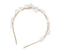 GRADENEVE Wedding Headpiece for Bride Headband Wedding Headdress Hair Accessories Simulated Flower Elegant Hairband Bride Hairband White