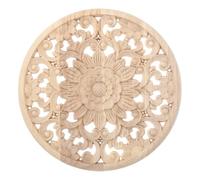 GRADENEVE Wood Carved Onlay Applique Synthetic Material Beige Classical Elegant Artistic Design, Versatile Wood Carved Decal for Home Decoration and Cabinets for Living Wall Art