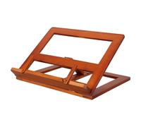 GRADENEVE Wooden Bible Holder Stand with Adjustable Viewing Angles and Foldable Structure, Elegant Carved Wood Book Stand for Reading and Display, for Home Altars and Churches