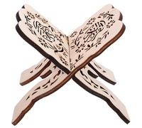 GRADENEVE Wooden Book Stand for Home and Temple Use with Comfortable and Stable Design, Beige Colour, Creative and Simple Style Suitable for Bible, Confucian Classics, and Reading