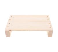 GRADENEVE Wooden Footrest Step Stool Khaki 30x20x6cm Multifunctional Easy to Store Foot Bench for Getting Off Cabinets and Bathroom Use Suitable for Mothers