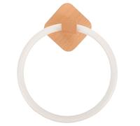 GRADENEVE Wooden Hand Towel Holder for Bathroom Classic Simple Structure Practical Towel Storage Rack in Beige