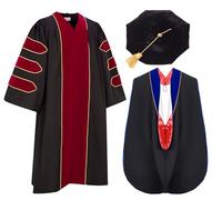 GRADFTY Academic Regalia,Doctoral Regalia by University,Doctoral Graduation Gown,PhD Regalia