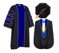 GRADFTY Unisex Doctoral Gown Modern (pack of 1)