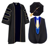 GRADFTY Unisex Doctoral Gown Modern (pack of 1)