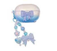 Gradient Blue Butterfly Bow Pattern Protective Cover Accessories Case for Huawei FreeBuds 6i