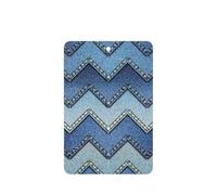 Gradient Blue Denim Printing 10 Pcs Air Freshener Cards,Car Scented Hanging Sheets Air Freshener Set For Car Decoration