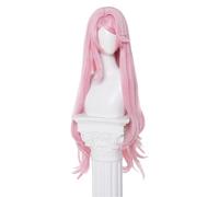 Gradient Blue-purple Wig, Heat-resistant Fiber Wig, Halloween Party Wig, Adjustable Breathable Mesh Cap, Long Wavy Wig With Bangs (Pink)