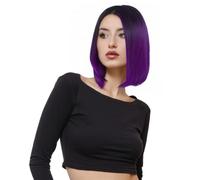 Gradient Bob Wig for Women, Synthetic High Temperature Fiber | Breathable Design, Secure Fit Straps, Wig Cap, for Club Nights and Parties