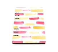 Gradient Brush A5 Notebook, Pu Leather Notebooks, Lined Paper Spiral Notebook A5 180Pages/90Sheets, Exercise Books for Study, Work Books for Note Taking, Office Paper Products Women Man