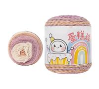 Gradient Cake Yarn Rainbow Cotton Crochet Scarf Multicolor Soft Blanket Shawl Hat Crochet Gradient Cake Multicolor Fairy Land Rainbow