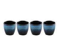 Gradient Ceramic Tea Cup Set 4-Piece Kung Fu Tea & Coffee Companion Set Perfect for Yerba Mate Lovers Stylish and Durable Drinkware for Tea Ceremony
