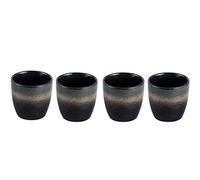Gradient Ceramic Tea Cup Set - 4-Piece Kung Fu Tea & Coffee Companion Set Perfect for Yerba Mate Lovers Elegant Design for Home or Office Use