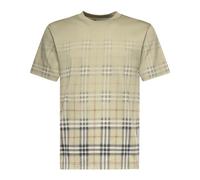 Gradient Check Cotton T-shirt, male, Burberry, T-Shirts, Green, XL, Tops XL