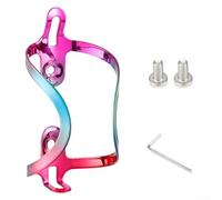 Gradient Color Bicycle Bottle Holder Aluminum Build(pink blue)