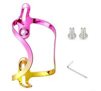 Gradient Color Bicycle Bottle Holder Aluminum Build(pink gold)