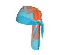 Gradient Color Design Print Stretch Cycling Cap Quick-Drying Moisture-Wicking Breathable Headwear Elastic Sports