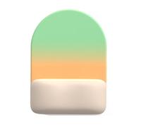 Gradient Color Half Round Mousepad Memory Foam Cushioned Wrist Rest Anti Fatigue Slip Proof Rubber Base For Computer Desk Anti Slip Cloth Pad