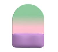 Gradient Color Half Round Mousepad Memory Foam Cushioned Wrist Rest Anti Fatigue Slip Proof Rubber Base For Computer Desk Pad