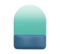 Gradient Color Half Round Mousepad Memory Foam Cushioned Wrist Rest Anti Fatigue Slip Proof Rubber Base For Computer Desk Anti Slip Cloth Pad