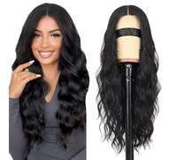 Gradient Color Long Wavy Synthetic Wig for Women Middle Part Curly Wavy Curly Glueless Wigs Natural Looking Party Daily Wear Cosplay Halloween Heat Resistant(Color:Color 1)