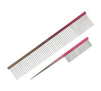 Gradient Deluxe Pointed Tail For Cat & Dog Styling Finishing And Fluffing, Compatible For OITABI Professional Pet Grooming Comb(2PCS Set B)