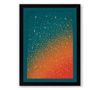Gradient Dissolution Abstract Framed Wall Art Print A1 (84.1×59.4cm) Black, Wall Decor for Living Room, Bedroom, Office & Home, Ready to Hang, Art Gift
