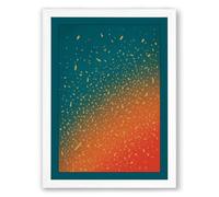 Gradient Dissolution Abstract Framed Wall Art Print A1 (84.1×59.4cm) White, Wall Decor for Living Room, Bedroom, Office & Home, Ready to Hang, Art Gift