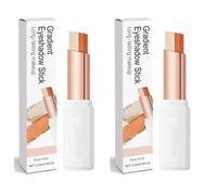 Gradient Eyeshadow Stick, 2-in-1 Dual-Color Eyeshadow Stick, Rose Gold 2.5g - One swipe for intense color, waterproof and smudge-proof, long-lasting, layerable for vibrant color.