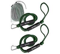 Gradient Fitness Bungee Dock Line (6' - 2 Pack) | Marine Rope Boat Dock Lines Make Docking & Boarding Easy for Jetski, Kayak, Pontoon. Boat Accessories Stretch 6'-9'. Mooring Boat Rope Absorbs Shock