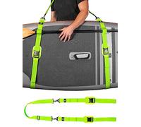 Gradient Fitness Kayak/Paddle Board/Surfboard Shoulder Strap | Hands-Free SUP Carrying Strap Boards with Padded Shoulder Sling, Paddle Carrier & Metal Accessories (Green)