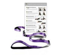 Gradient Fitness Stretching Strap, 1 Inch Strap Width, Neoprene Padded Handles (Purple)