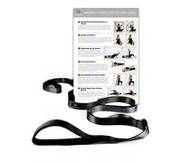 Gradient Fitness Stretching Strap for Physical Therapy, 12 Multi-Loop Stretch Strap 1" W x 8' L, Neoprene Handles, Physical Therapy Equipment, Yoga Straps for Stretching, Leg Stretcher (Black & Grey)